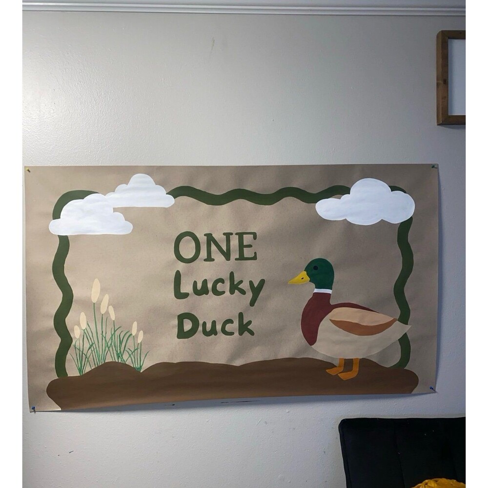 One lucky duck banner